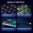 thumbnail image 2 of Teclado gamer HP GK400F con cable, mecánico, de tamaño completo, 104 teclas, 2 of 9