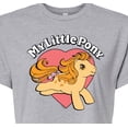 thumbnail image 3 of My Little Pony - Retro Heart Logo - Junior's Cropped Tee, 3 of 5