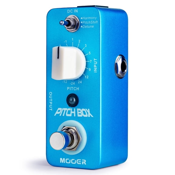 MOOER Digitech Drop Pedal Harmonizer Guitar Pedal Pitch Box MPS1 Guitar Effect Pedal Pitch Box Guitar Harmonizer Pitch Shifter Guitar Pedal Pitch Pedal for Electric Guitar Bass True Bypass