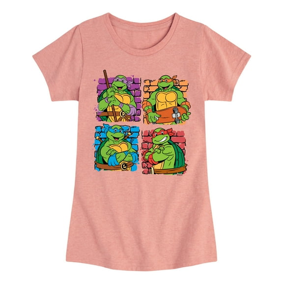 Teenage Mutant Ninja Turtles - Bricks - Toddler & Youth Girls Short Sleeve Graphic T-Shirt