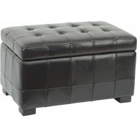 Safavieh Small Manhattan Beechwood Bicast Leather Upholstered Storage Bench, Multiple Colors