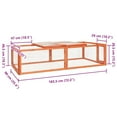 thumbnail image 4 of vidaXL Rabbit Hutch 183x90x46.5 cm Solid Firwood, 4 of 5