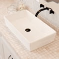 thumbnail image 6 of Novatto NP-208513 Rectangular White Porcelain Sink with Grooved Exterior; 26.25-inch Width, 6 of 6