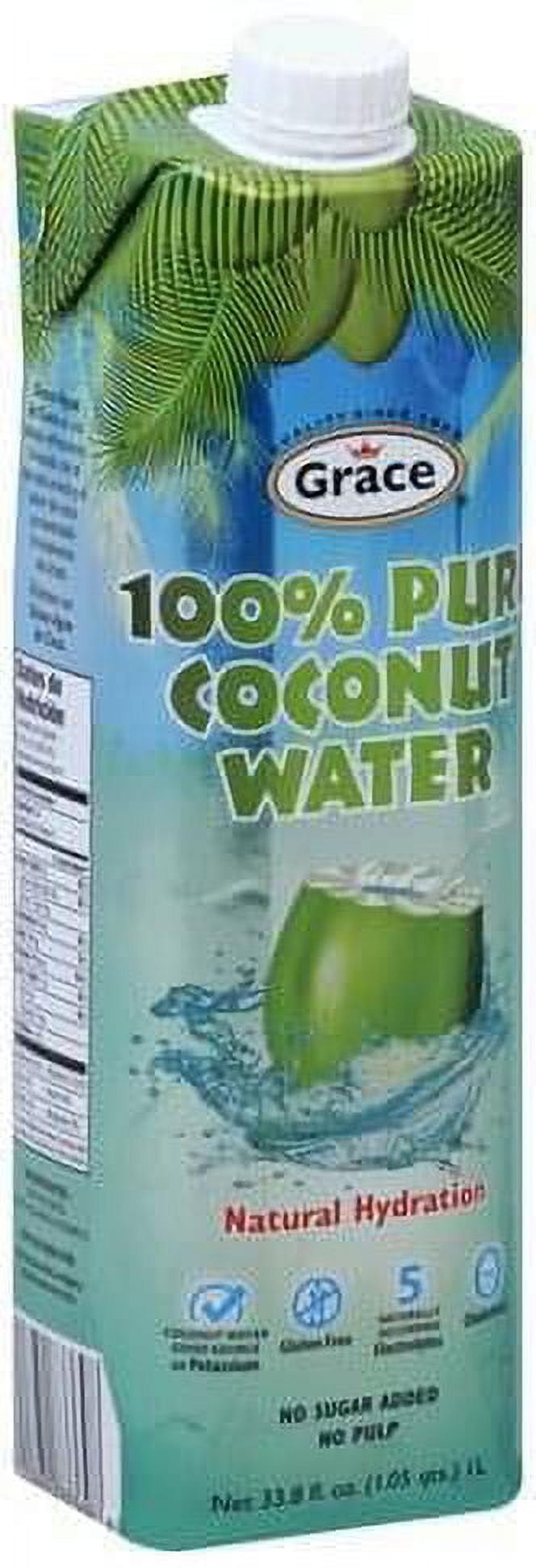 (3 pack) Grace Coconut Water 33.8 fl oz