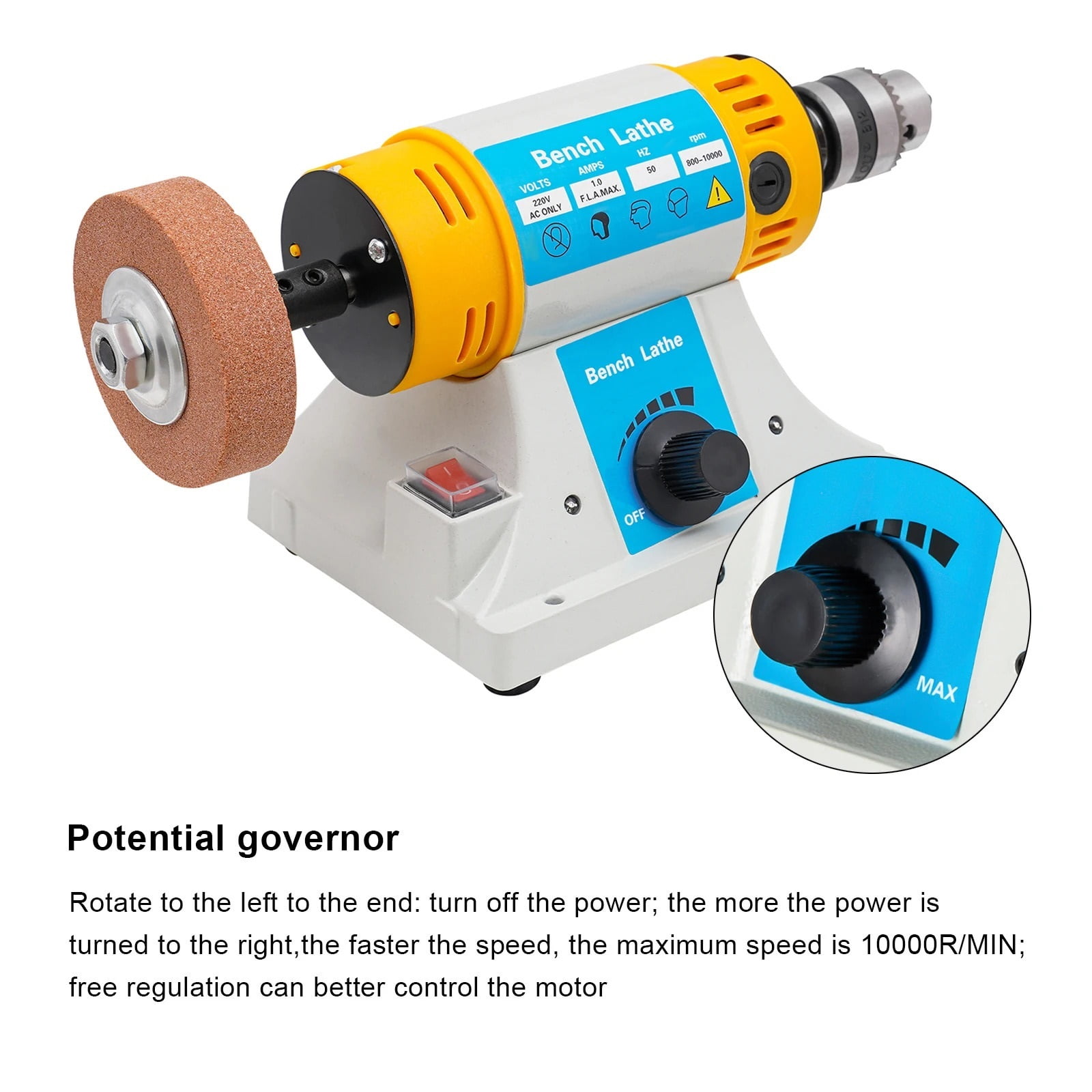 320W Bench Buffer Polishing Machine Multi-Function Benchtop Polisher Grinder  Jewelry Polisher For Amber, Metal