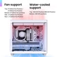 thumbnail image 4 of Funda para PC JONSBO TK-3 White ATX Mid Tower con vidrio curvo, 4 of 8