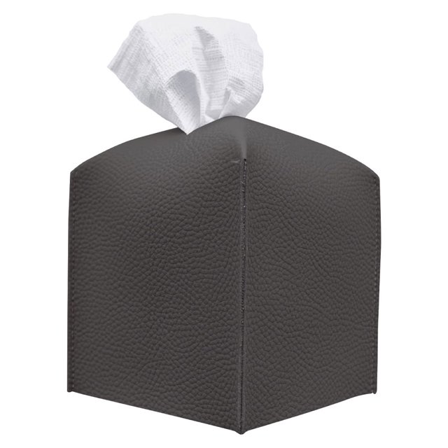 Caja de pañuelos cuadrada de cuero de PU Caja de pañuelos simple y moderna