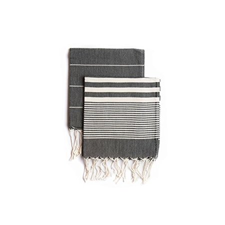 Ahenque Set Of 2 Eco Friendly Turkish Tea Towel Dishclothes Peshkir Dish Towel Kitchen Towel Hand Towel Size 18a X 40a Black Walmart Canada