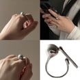thumbnail image 2 of Fashionable Unisex Mokugyo Rings Sturdy Fashion Jewelry Accessory Portable for Parties Supplies and Dates Outfits, 2 of 9
