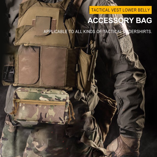 Paquete colgante abdominal, bolsa de descarga táctica multifuncional, chaleco, bolsa de administración