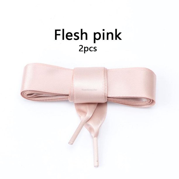 1 par de cordones de seda arcoíris, cinta de satén, cordones planos para zapatos, zapatillas de deporte para mujer, cordones de 2cm de ancho, cordones para zapatos de longitud 80/100/120CM120cm Gao Jinjia LED