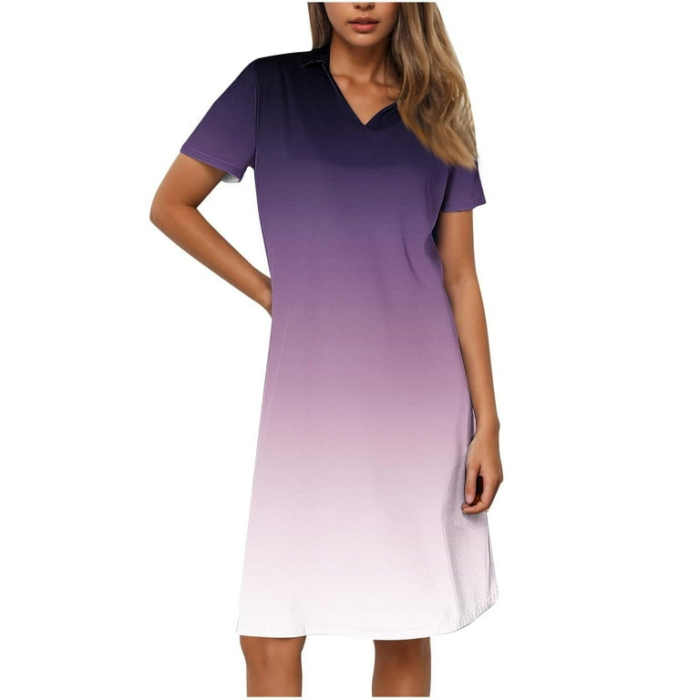 Generic Women T Shirt Dress Short Sleeve V Neck Asymmetrical Hem Dresses Gradient Graphic Print Swing A-Line Beach Sundress - Walmart.com Generic Women T Shirt Dress Short Sleeve V Neck Asymmetrical Hem Dresses Gradient Graphic Print Swing A-Line Beach Sundress - Walmart.com