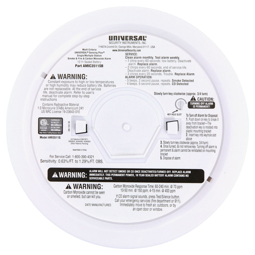 USI Sensing Plus Smoke and Carbon Monoxide Alarm - Thumbnail 3