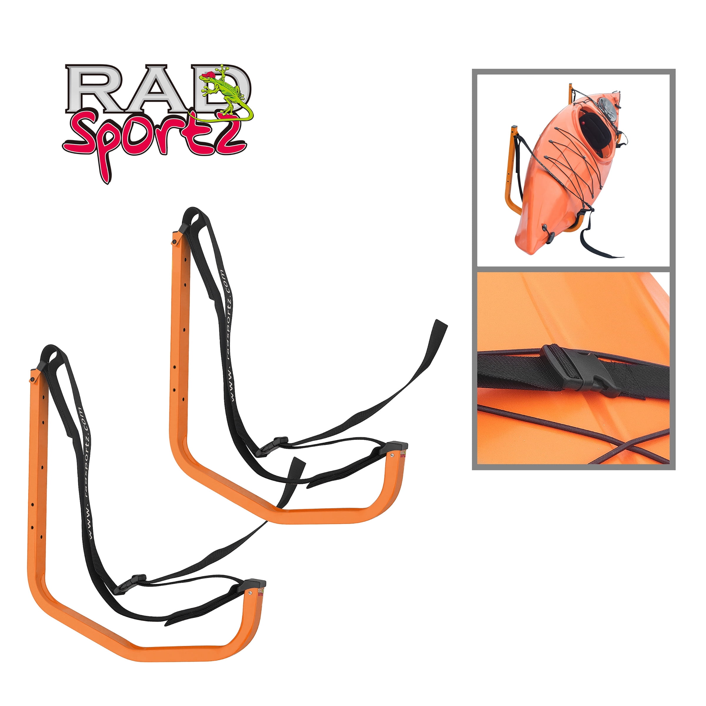 1225 RAD Sportz Easy Hanger Kayak Rack and Stand-Up Paddle Board Holder Yellow