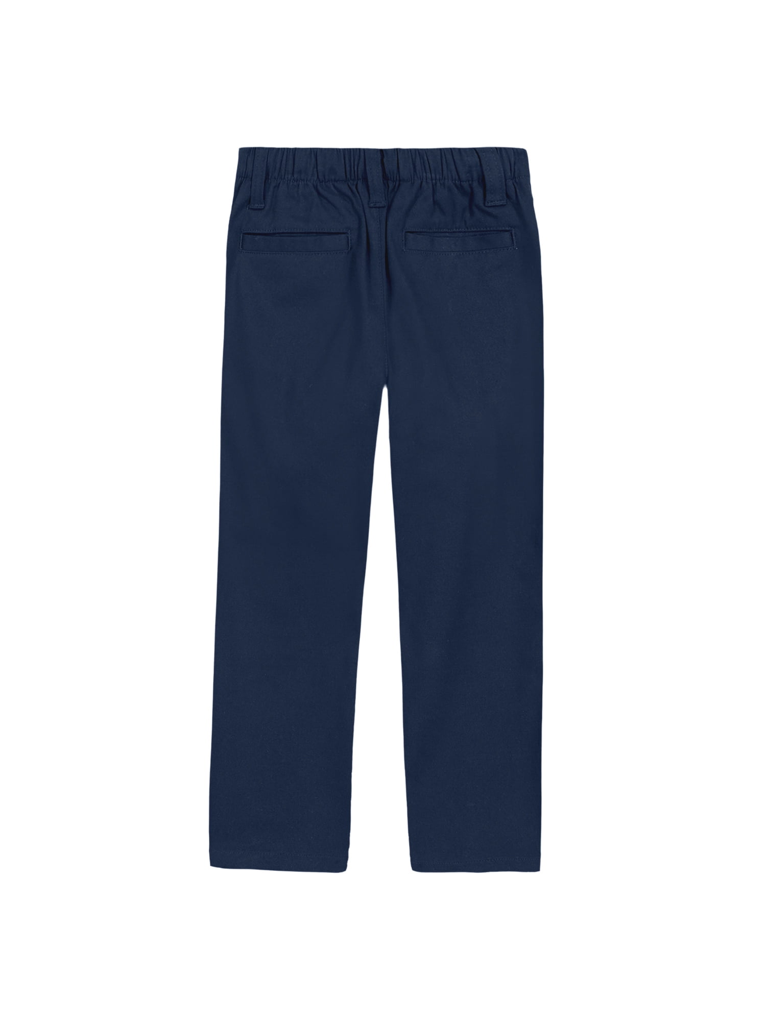 Wonder Nation Boys School Uniform Flat Front Performance Pants, Sizes 4-18 & Husky