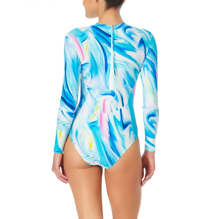 CLANE☆LONG SLEEVE SWIMWEAR eileen-printed-multicolor-