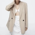 thumbnail image 4 of PB&ZASprimavera/verano 2023 nuevo traje de moda de ocio suelto para ir al trabajo chaqueta holgada de doble botonadura con solapa, 4 of 4