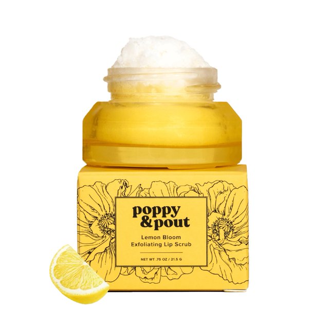 Exfoliante labial Poppy & Pout Natural Lemon Bloom Hidratante