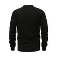 thumbnail image 4 of Waffleknit T Shirts for Men with Pocket Long Sleeve Tshirts Shirt Casual Solid Button Crewneck Pullover Basic Athletic Workout Tees Tops, 4 of 8