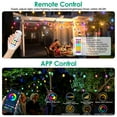 thumbnail image 5 of iMounTEK Outdoor String Lights with Remote, 52ft RGB LED Color Changing Patio Lights, Dimmable Hanging Lights with APP, 5 of 11