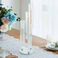 thumbnail image 2 of Efavormart 23" Tall Clear 3-Arm Crystal Round Glass Taper Candle Candelabra, Pillar Candle Holder Wedding Centerpiece, 2 of 10