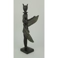 thumbnail image 2 of Statue de Déesse Égyptienne Ailée Finition Pierre Verte, 2 of 4