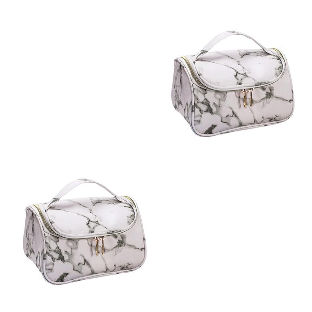 maskred Cosmetic Bag Convenient Multipurpose Storage Carry Handbag Carrying Pouch Holding Container Travel Makeup Organizer Type 2 2Set