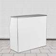 thumbnail image 2 of Pemberly Row Contemporary Metal 4' Laminate Foldable Bar in White, 2 of 5