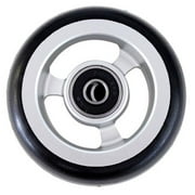 New Solutions Soft Rolling High Performance 3 x 1 in. Aluminum Caster Tires with 0.32 in. Bearing for Wheelchair, Black