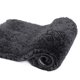 thumbnail image 1 of Alfombra de baño Walensee High Pile de microfibra antideslizante de 40 x 60 cm, color negro, 1 of 9