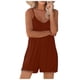 thumbnail image 3 of MKLEKYY Pantalones Cortos de Mezclilla para Mujer, Mono Informal Sin Mangas de Verano, Pantalones Cortos de Verano con Tirantes de Color Liso, 3 of 4