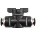 thumbnail image 5 of 10mm Push Connect Valve Ball Valve 10mm Air Flow Control Valve Quick Connect Valve Tube Fittings 3, 5 of 5