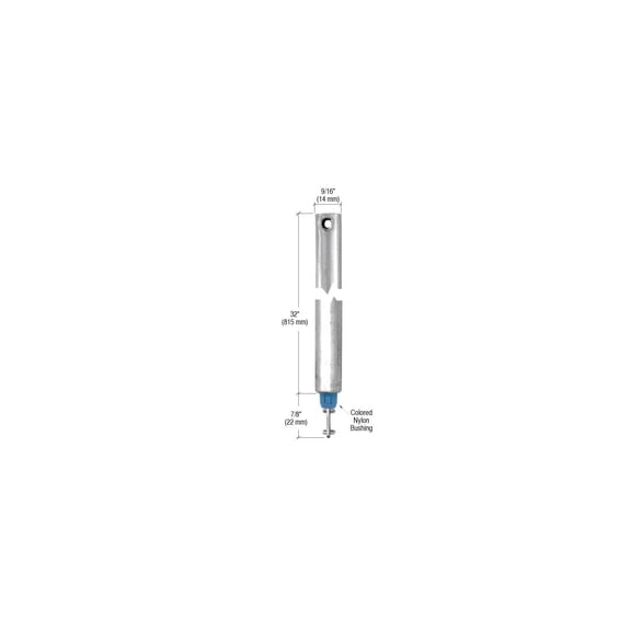 CRL FH3230 32" Tubular Spiral Tilt Window Balance - Blue Bushing