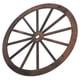 thumbnail image 4 of Decoración de rueda de carreta de madera vintage, adorno colgante de rueda de carreta, arte de pared de rueda de carreta, 4 of 7