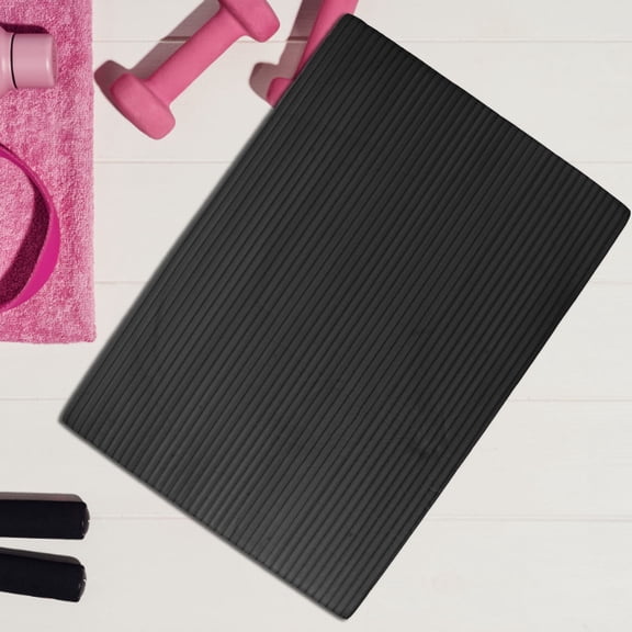 IFANLANDOR 1Pcs Nbr Black Rectangular Balance Cushion for Home Workout Gym Outdoor Exercise Balance Training Equipment