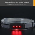 thumbnail image 4 of Linterna Frontal Cob Recargable Con Luz De Advertencia De Seguridad Roja Lámpara De Cabeza Portátil Para Pescar Correr Camping Yuarrent HA038184-00, 4 of 6