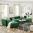 thumbnail image 3 of Conjure Channel Tufted Performance Velvet 6-Piece Sectional-EEI-5768-BLK-COG, 3 of 17