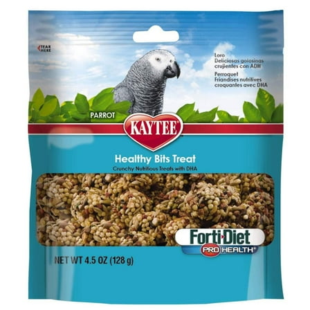 Kaytee Forti-Diet Pro Health Healthy Bits Parrot Bird Treats, 4.5-oz bag