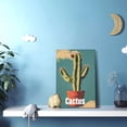 thumbnail image 5 of 12x18 inch Garden Wall Decor Potted Cactus Oil Paintings Canvas,Yard Garden Decor Accessories,Charm Potted Cactus Decorative Painting Prints,For Cactus Enthusiast Gifts,Cafes,Man Cave,Garden, 5 of 6