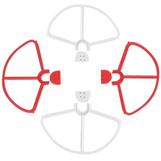 4pcs Quick Release Propellers Props Protectors Guards Bumpers for Phantom 3 (Red+White)