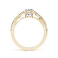 thumbnail image 2 of ANGARA Natural Diamond Engagement Ring in 14K Yellow Gold for Women (Size-5.9mm| Color-K| Clarity-I3) | April Birthstone, Anniversary, Jewelry Gift for Women | Natural Diamond Ring, 2 of 9