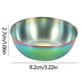 thumbnail image 2 of Matoen Stainless Steel Mixing Bowls Snack Dip Sauce Dish Metal Storage Bowl for Kitchen Non-Slip Bottoms, 2 of 3
