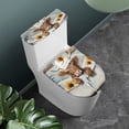 thumbnail image 3 of HELLHERO Calf Toilet Seat Protector Adjustable 2 Pack Stretchy Fabric Dustproof for Bathroom Supplies, 3 of 8