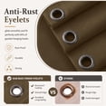 thumbnail image 4 of Kimunuk Outdoor Replacement Curtains for 12' X 16' Gazebo, Waterproof 4-Panels Chocolate Gazebo Universal Privacy Sidewall Curtains with Zipper for Patio Garden Backyard, Curtain Only, 4 of 9