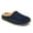 Navy, variant on Mens Black Quilted Comfort Slipperooz Round Toe Slip On Slippers Shoes 8 M