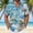 Blue(New)H, variant on PNTUTB Summer Men's Fashion Hawaiian Print Casual Loose Comfort Collared Short Sleeve Button Front Top with Pockets