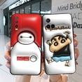 thumbnail image 3 of Funda Para vivo Y02s Y16 Y22S Y22 V25 5G V25e X80 lite Y77 5G De Teléfono Silicona Negra Tpu Crayón Shin 3D, 3 of 4