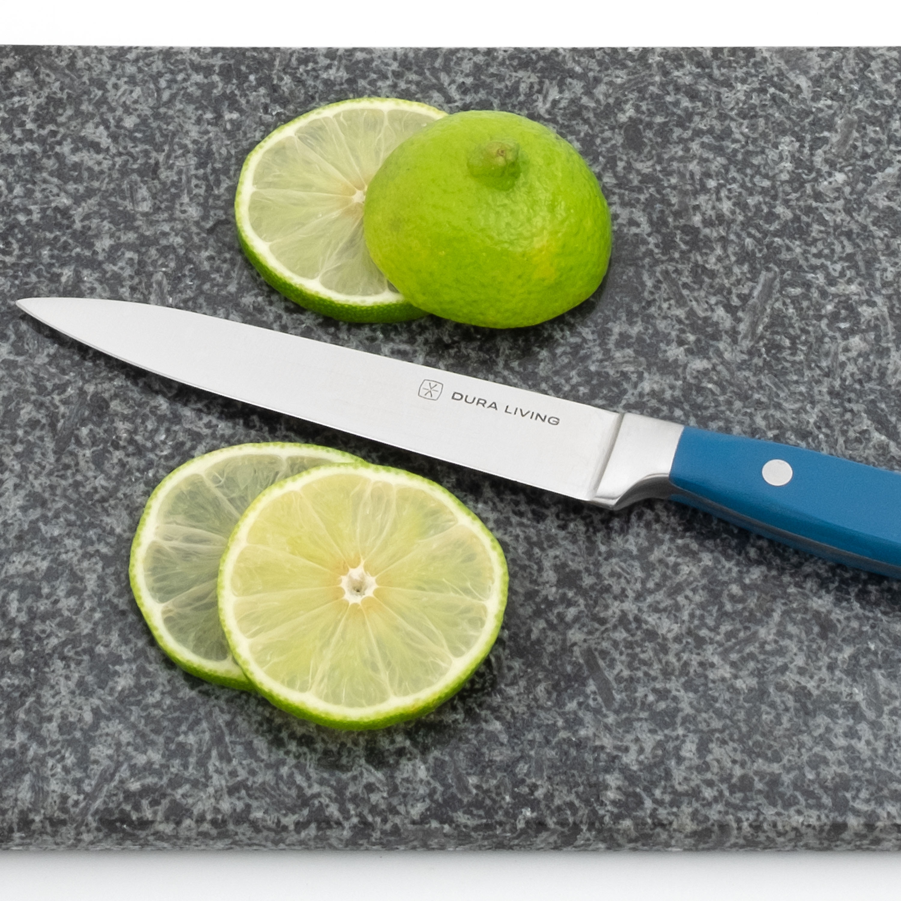 Dura Living 2-Piece Kitchen Knife Set - Classic Forged - High Carbon Stainless Steel blades, Royal Blue