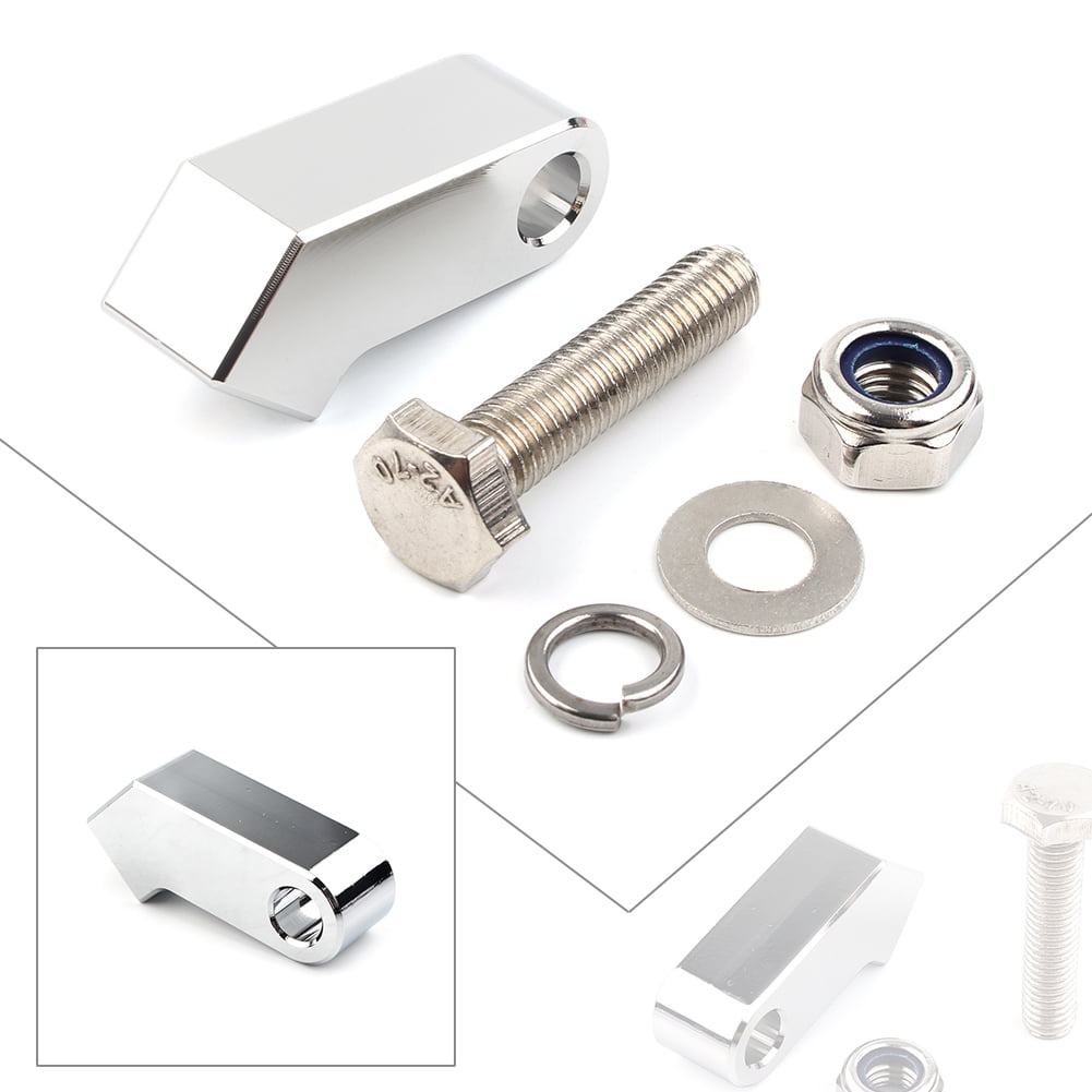 BFY Motorcycle Headlight Mounting Block Bracket Chrome For Harley Custom Headlight Mount with a