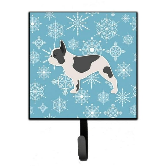 Carolines Treasures BB3541SH4 Winter Snowflake French Bulldog Leash or Key Holder